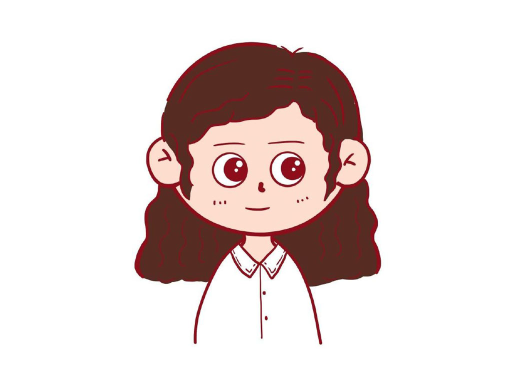 步骤7：给头发和脸涂上颜色。