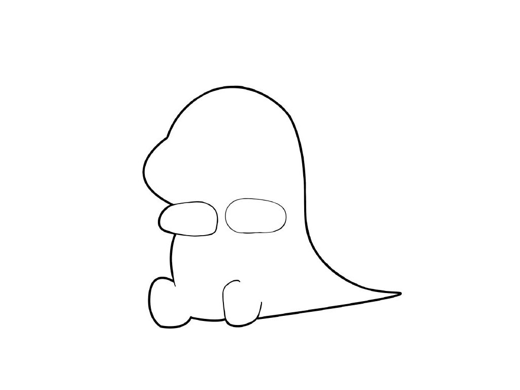 步骤4：接着画身体。