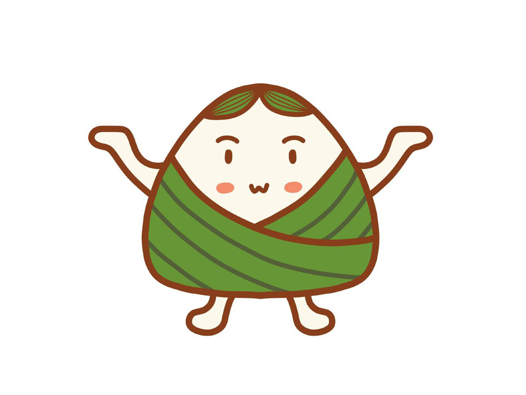 一组可爱粽子表情简笔画图片-图5