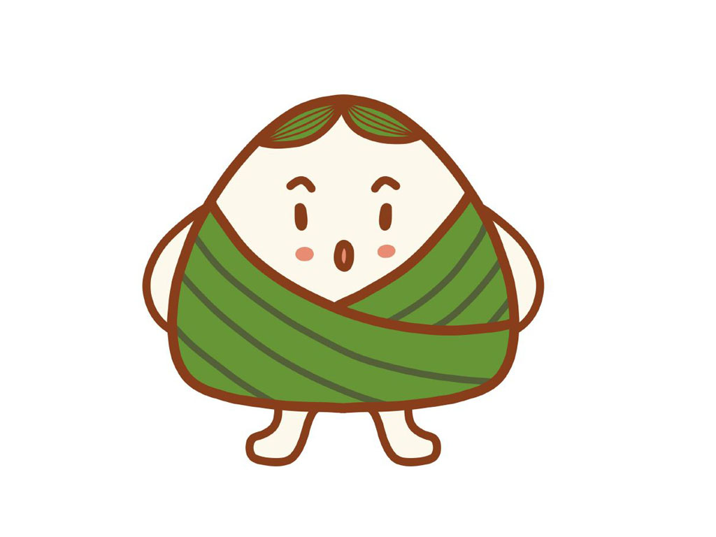 一组可爱粽子表情简笔画图片-图6