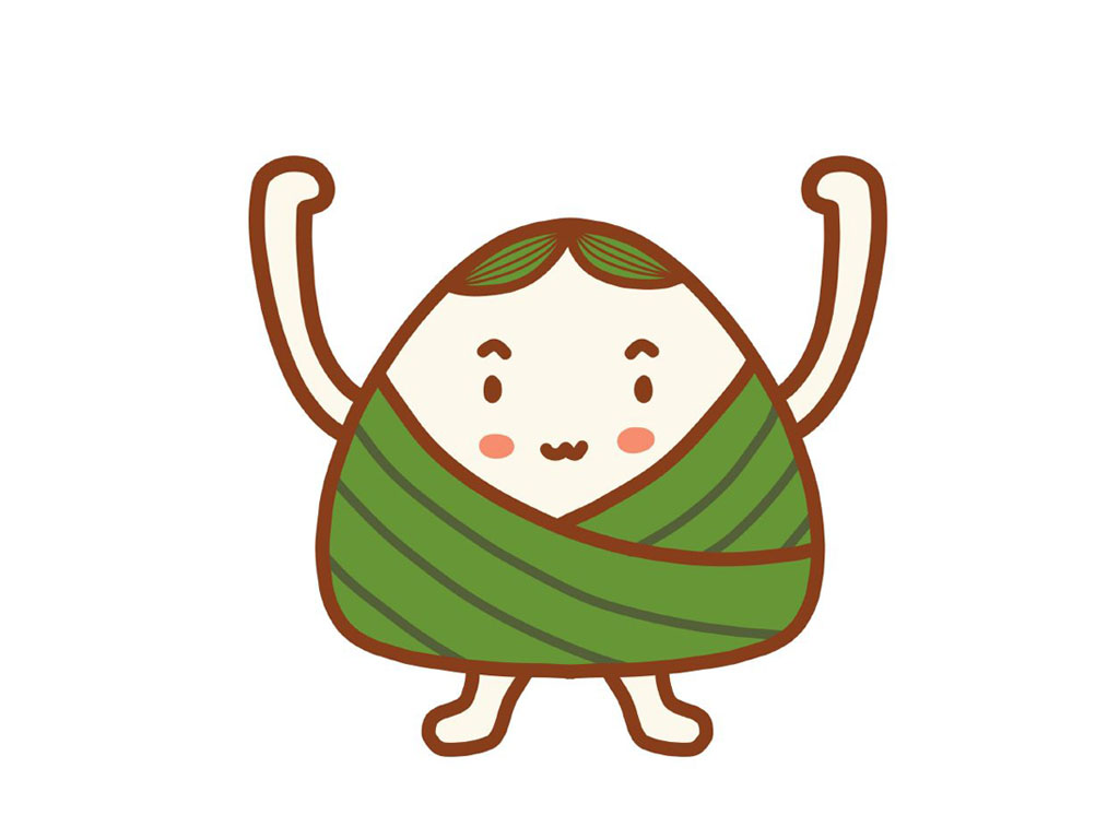 一组可爱粽子表情简笔画图片-图7