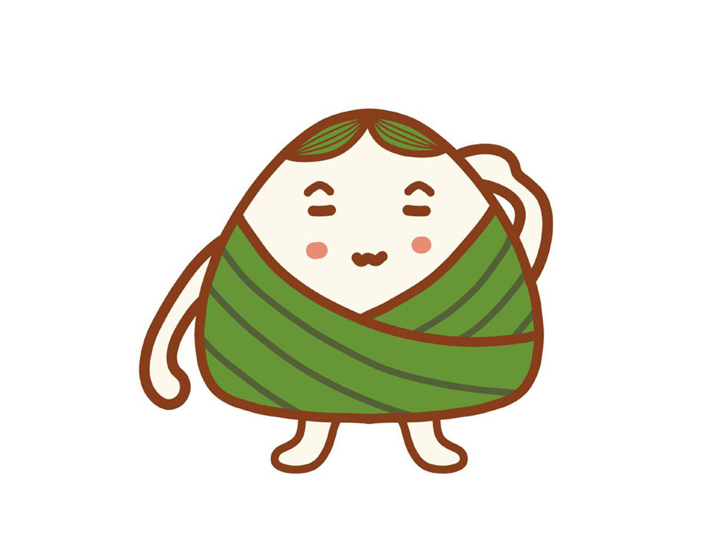 一组可爱粽子表情简笔画图片-图8