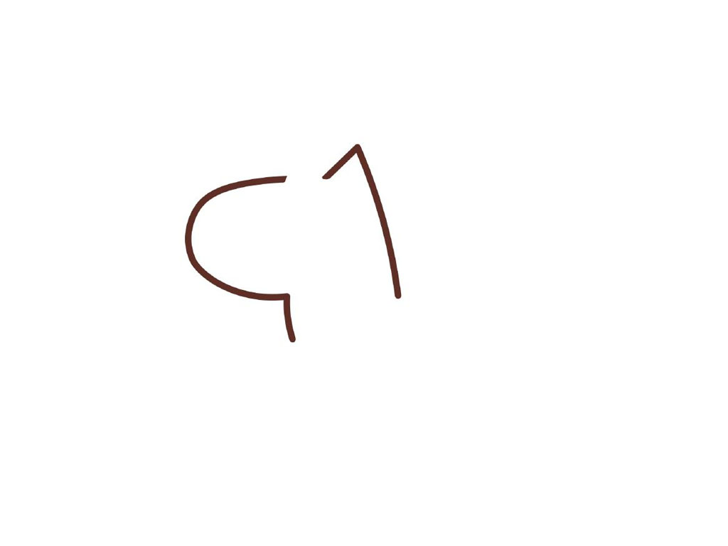 步骤2：画上它的耳朵。