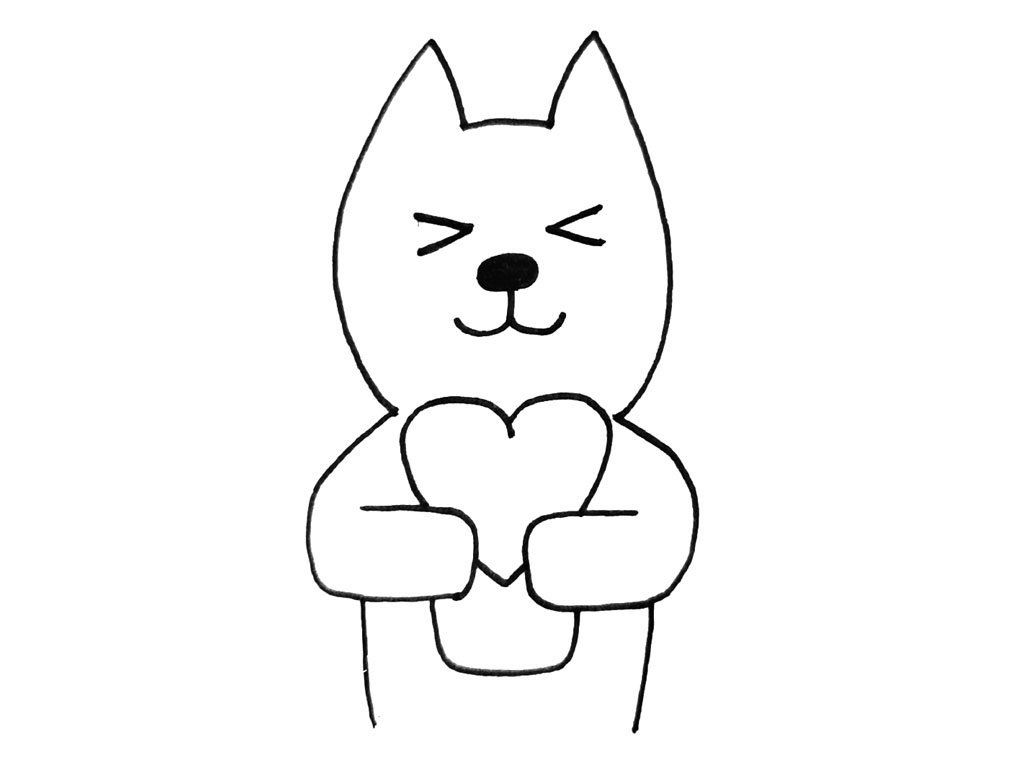 步骤5：画可爱表情。