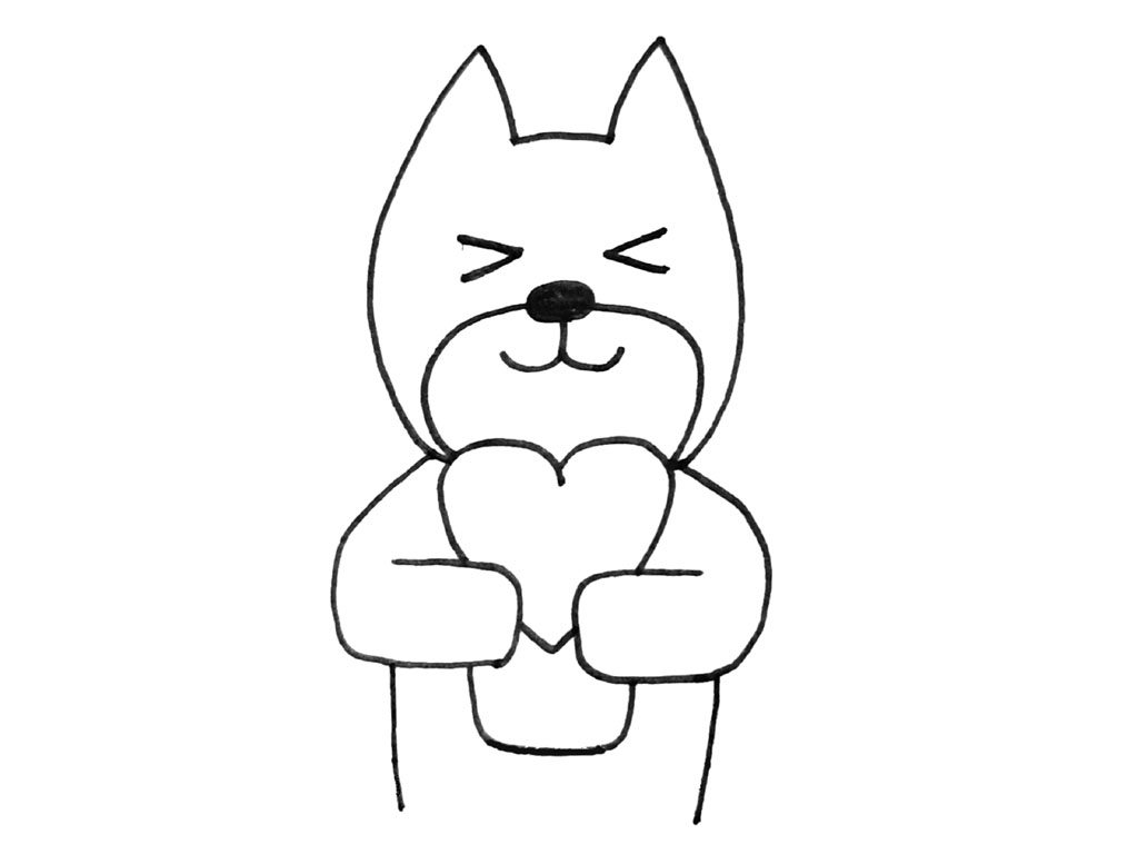 步骤6：划分狗狗脸的部分。