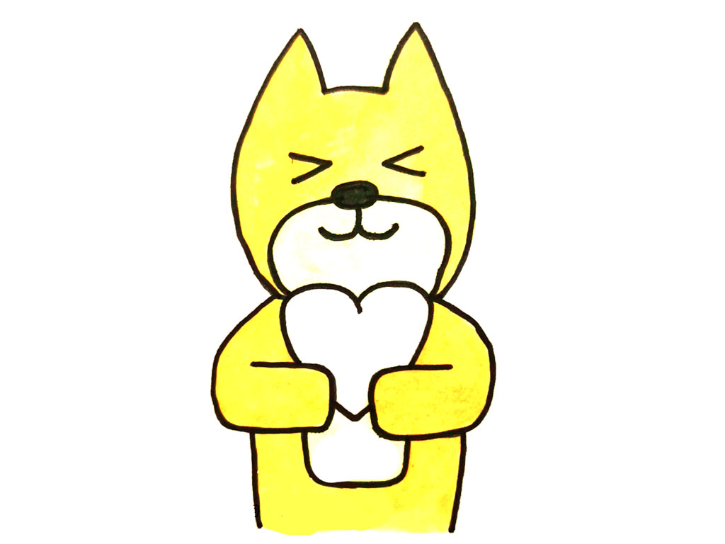 步骤7：给狗狗涂上颜色。