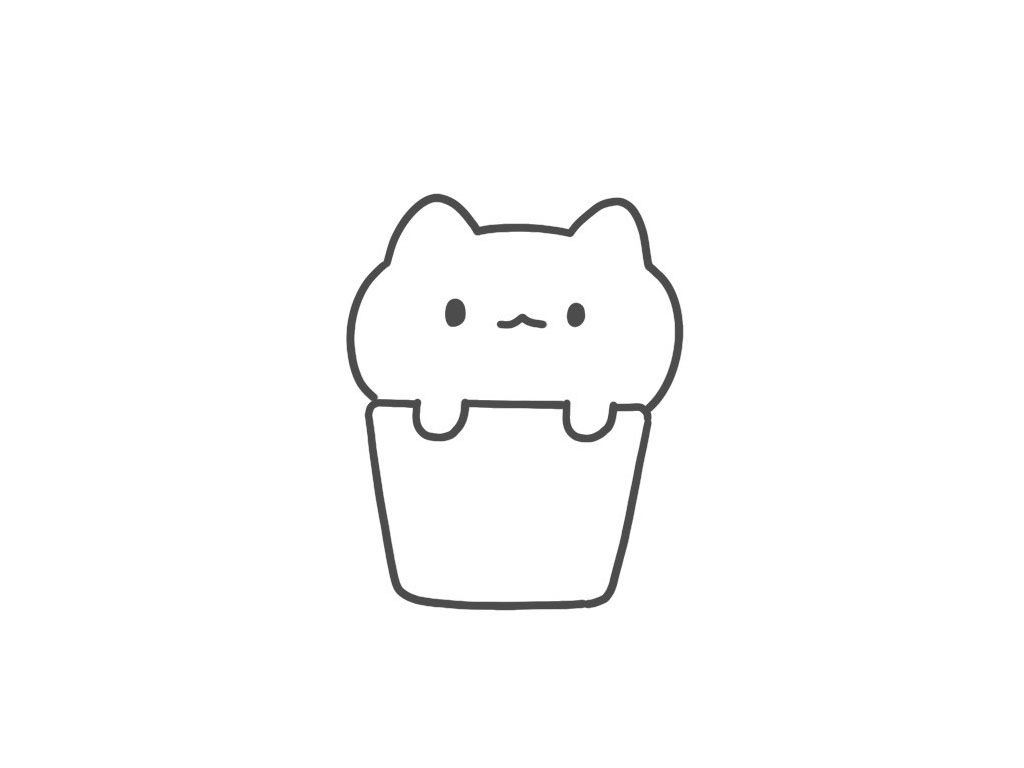 猫咪汽水简笔画教程-图5