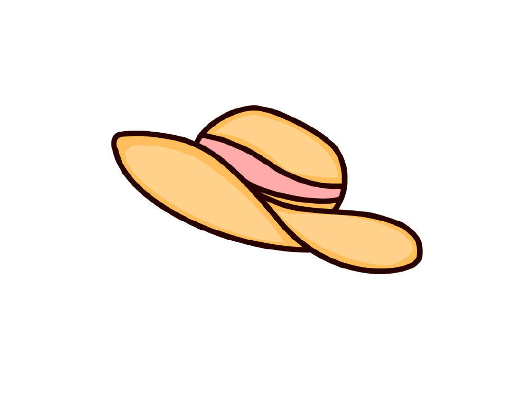 太阳帽简笔画画法教程