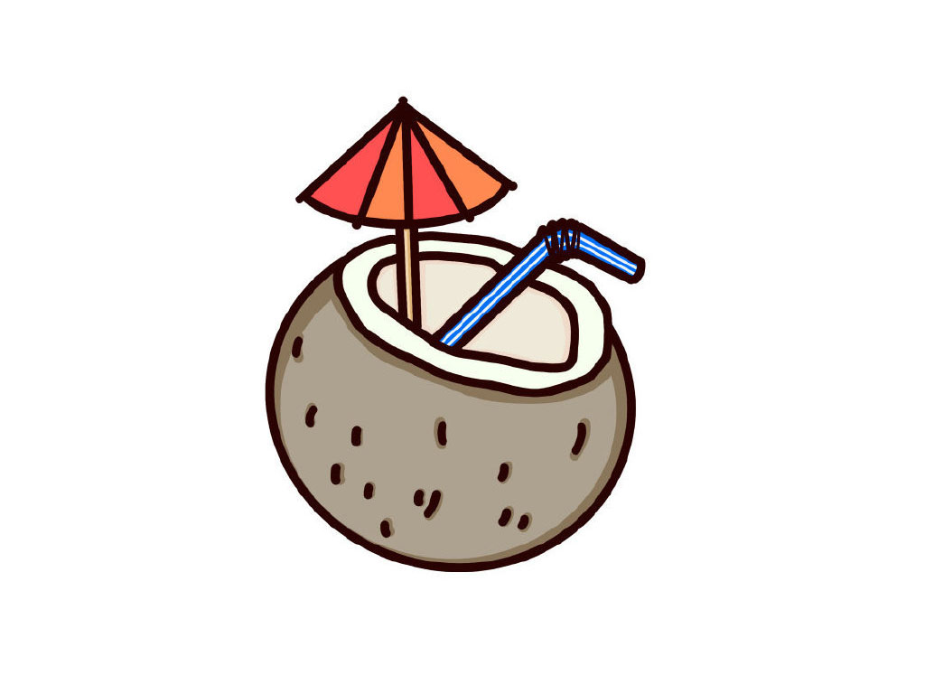 椰汁简笔画画法教程