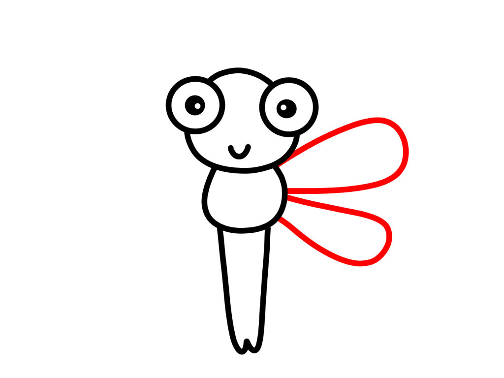 小蜻蜓简笔画图解教程-图6