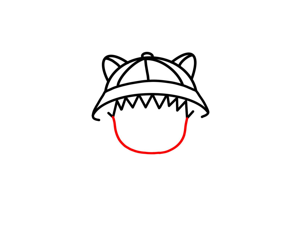 樱桃小丸子简笔画图解教程-图6