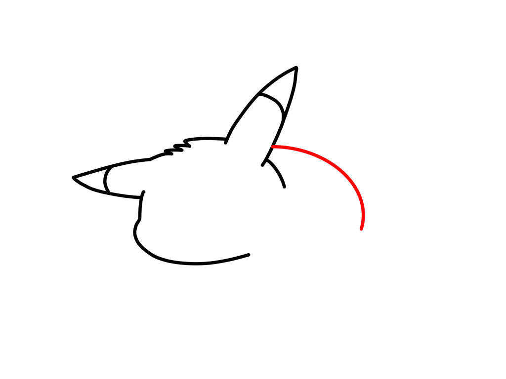 皮卡丘简笔画图解教程-图4