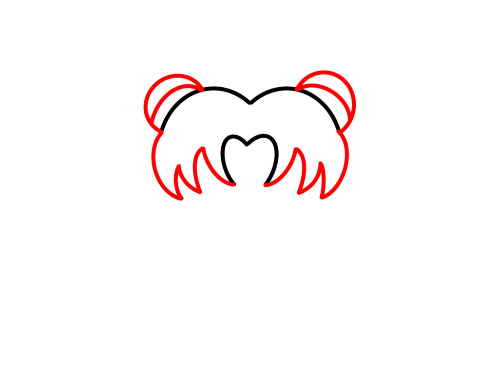 美少女战士简笔画图解-图3