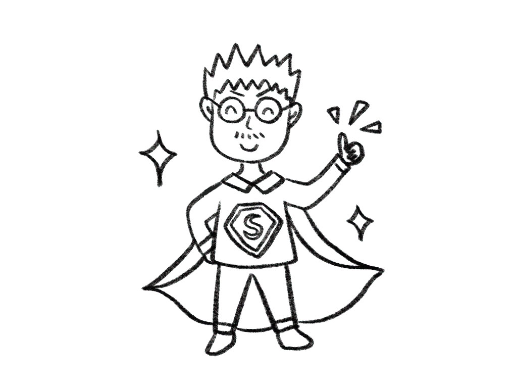 超人爸爸简笔画画法步骤-图8