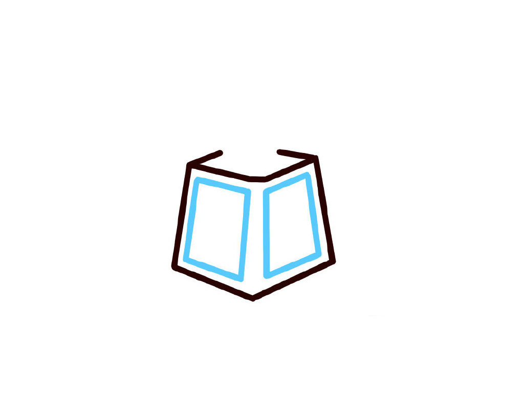 步骤4：画两个四边形