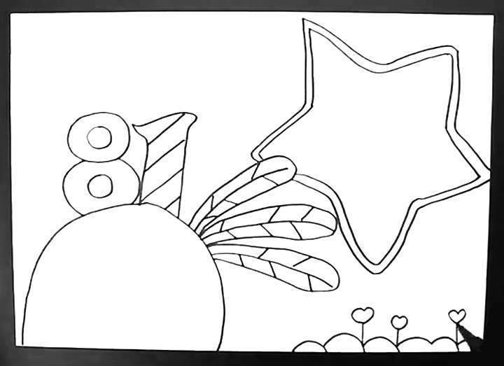 简单好画的建军节手抄报-图4