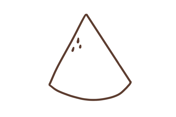 可爱西瓜简笔画教程-图2