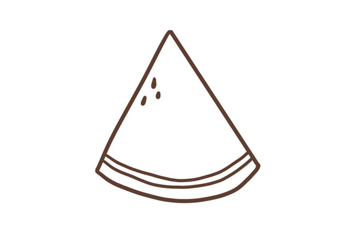 可爱西瓜简笔画教程-图3