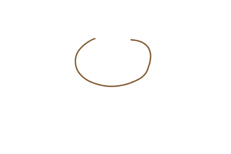 超萌小狮子简笔画教程-图1