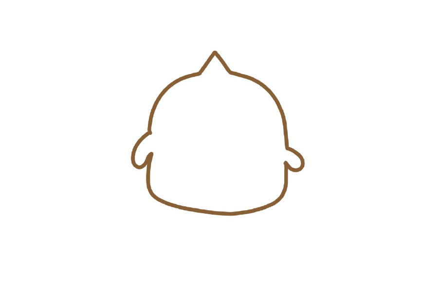 可爱卡通小企鹅简笔画教程-图2