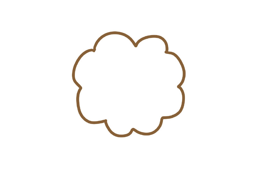 可爱绵羊简笔画教程-图1