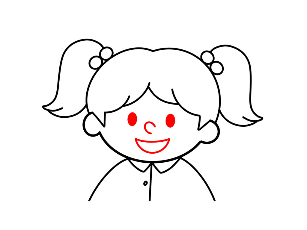 简单的小女孩简笔教程-图8
