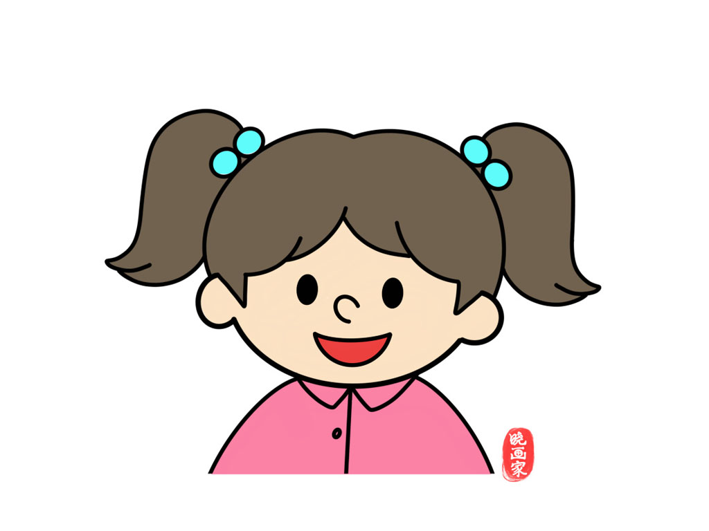 简单的小女孩简笔教程