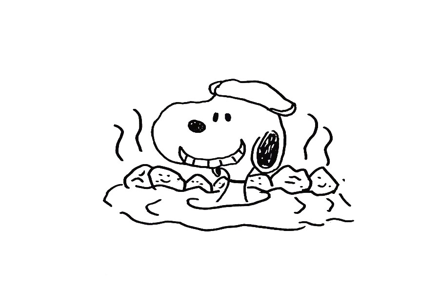 可爱史努比简笔画图片-图5
