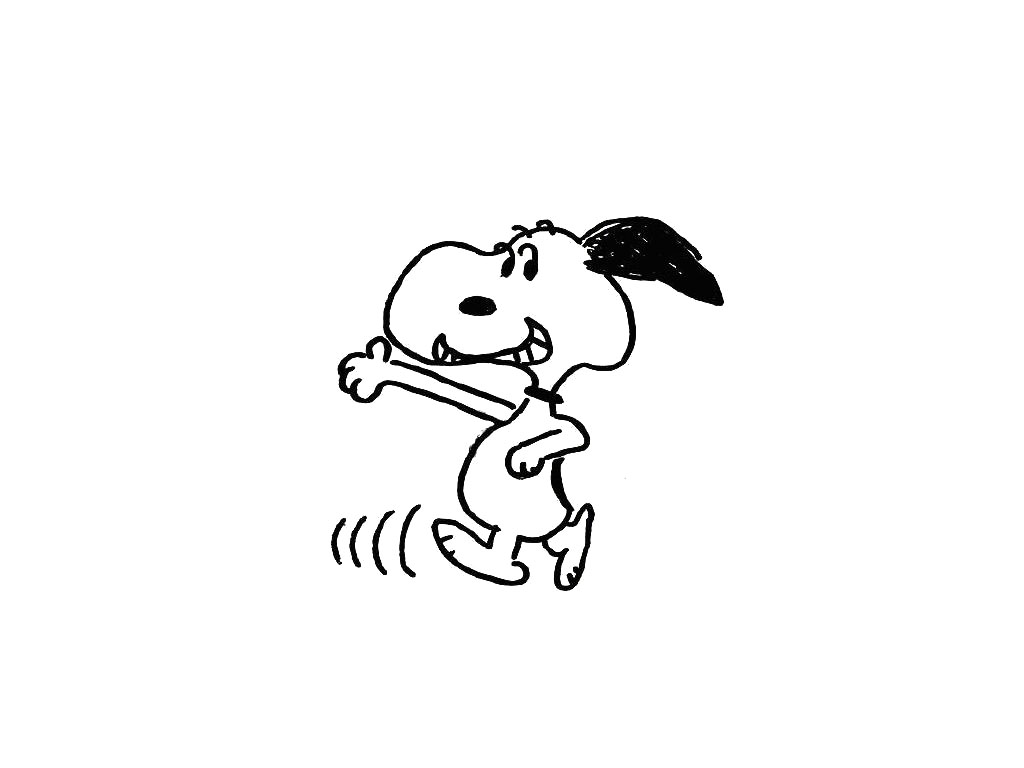 可爱史努比简笔画图片-图8