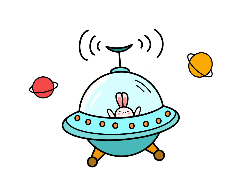 飞船简笔画图解教程