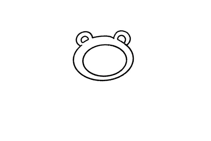 生气的熊妈妈简笔画教程-图1