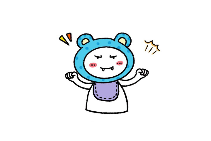 生气的熊妈妈简笔画教程