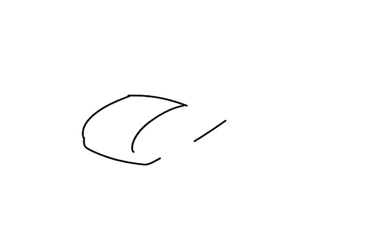 敞篷跑车简笔画教程-图2