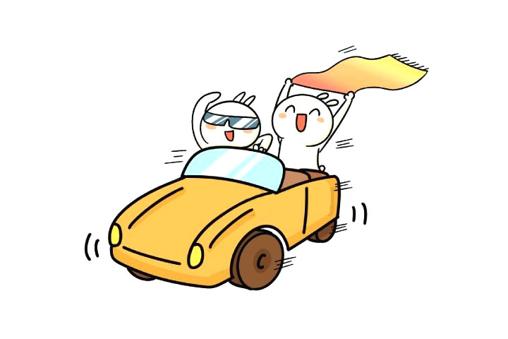 敞篷跑车简笔画教程