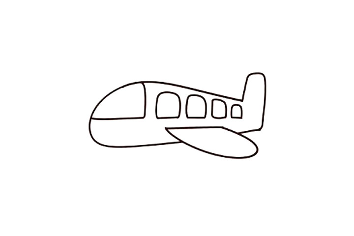 超简单小飞机简笔画教程-图6