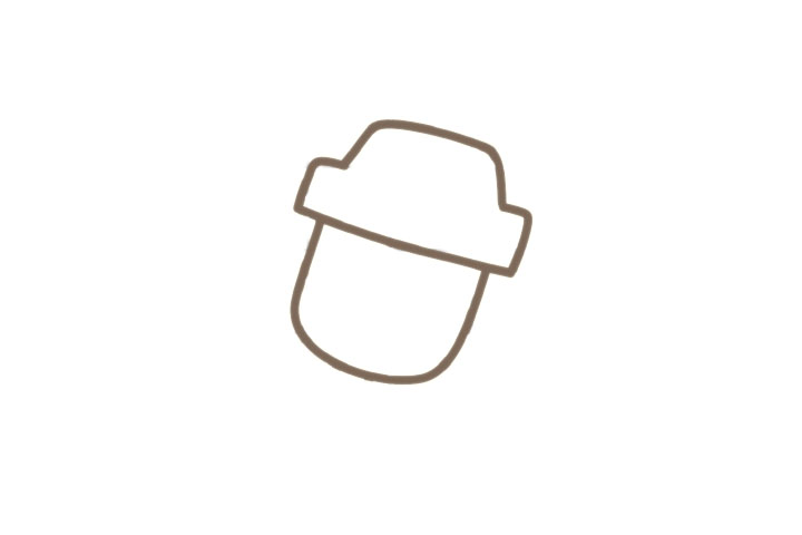 夏日解暑小雪人雪糕简笔画画法-图1