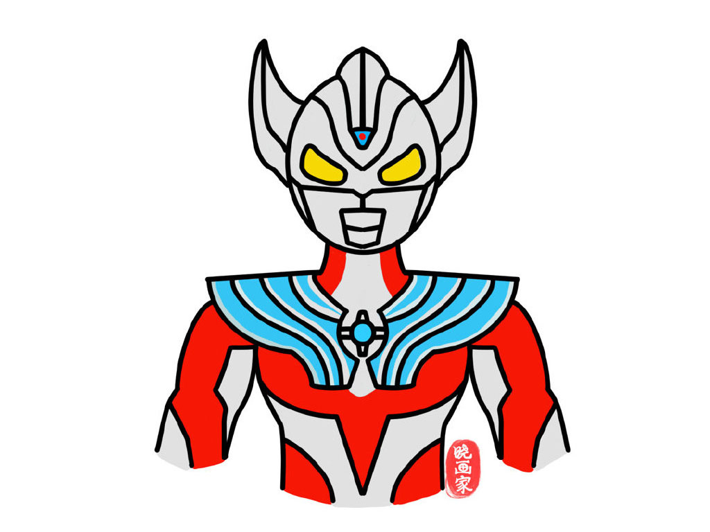 泰迦奥特曼简笔画画法详解