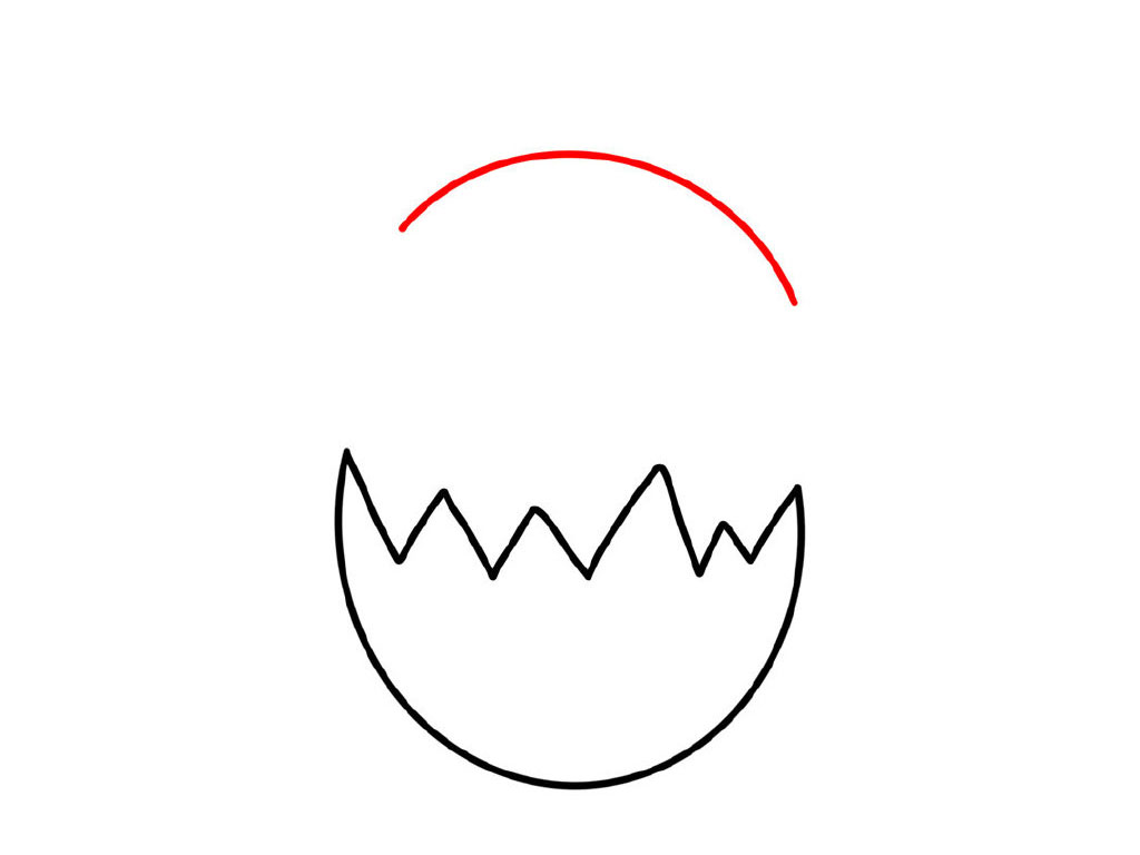 一只恐龙蛋宝宝简笔画教程-图3