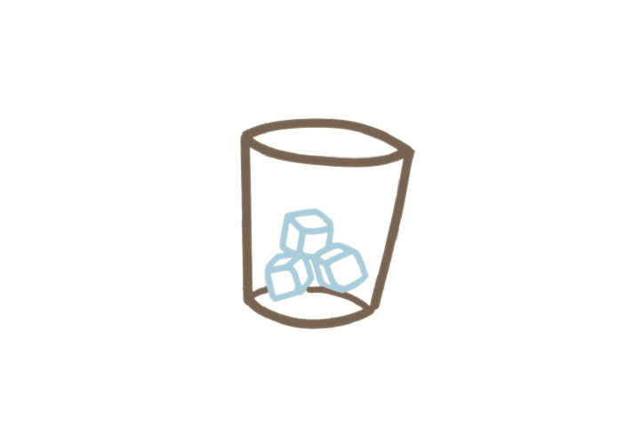 夏日解暑冰镇橙汁简笔画画法-图2