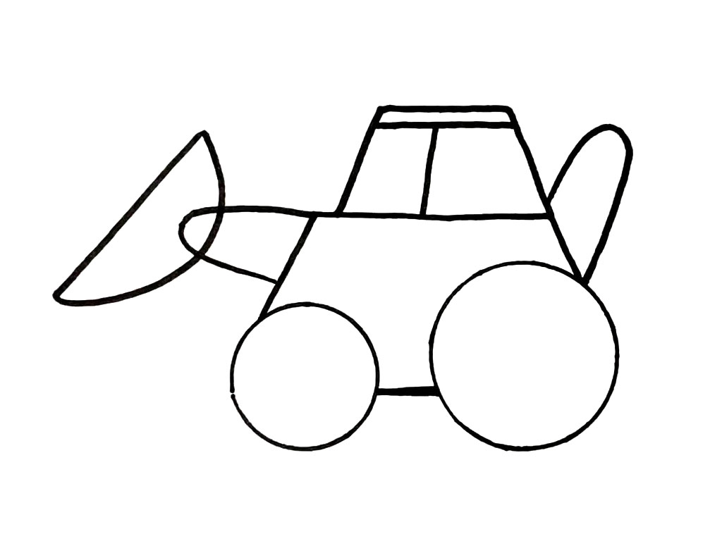 步骤8：后面接着画一个字母U。