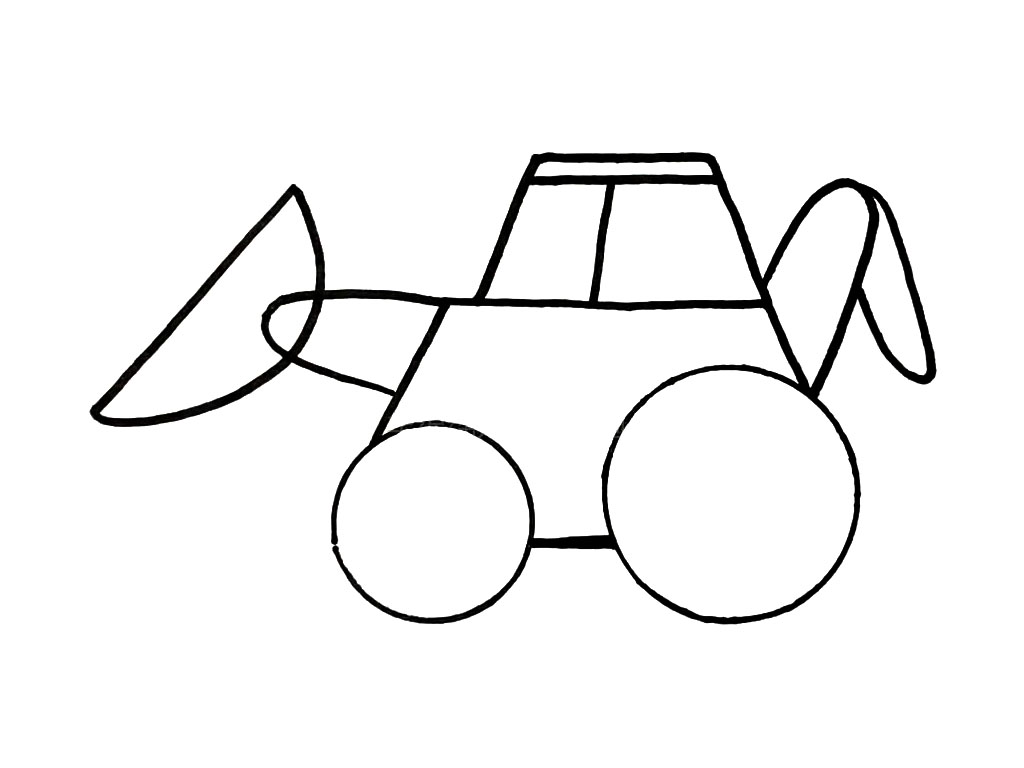 步骤9：再画一个U连接起来。