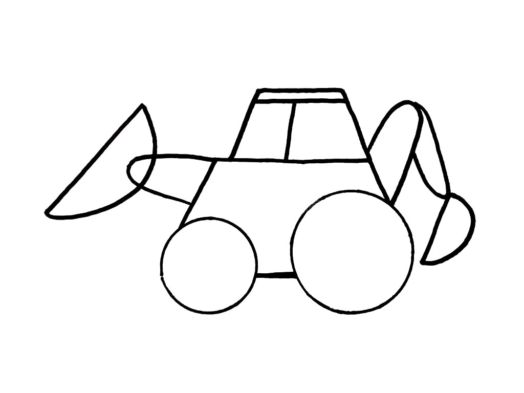 步骤10：画一个小铲斗。