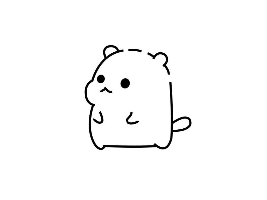 步骤3：完成身体轮廓和四肢。