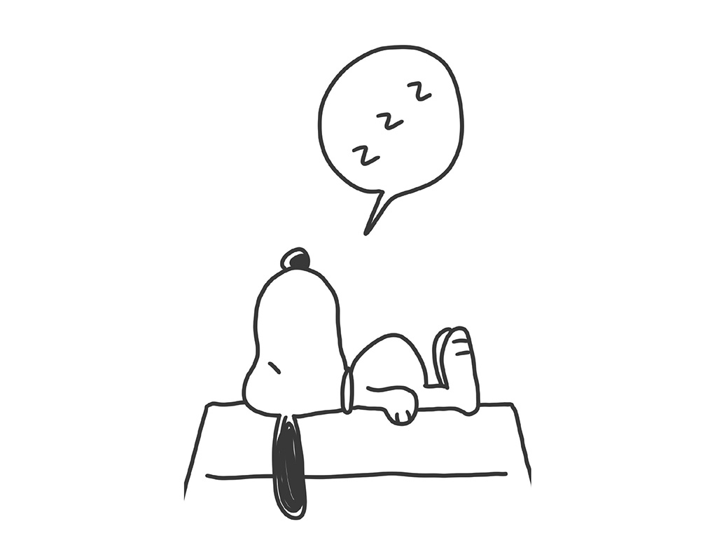 一组可爱史努比简笔画图片-图3