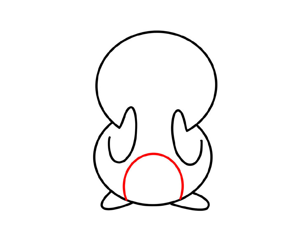 爱心小黄鸭简笔画图解教程-图5