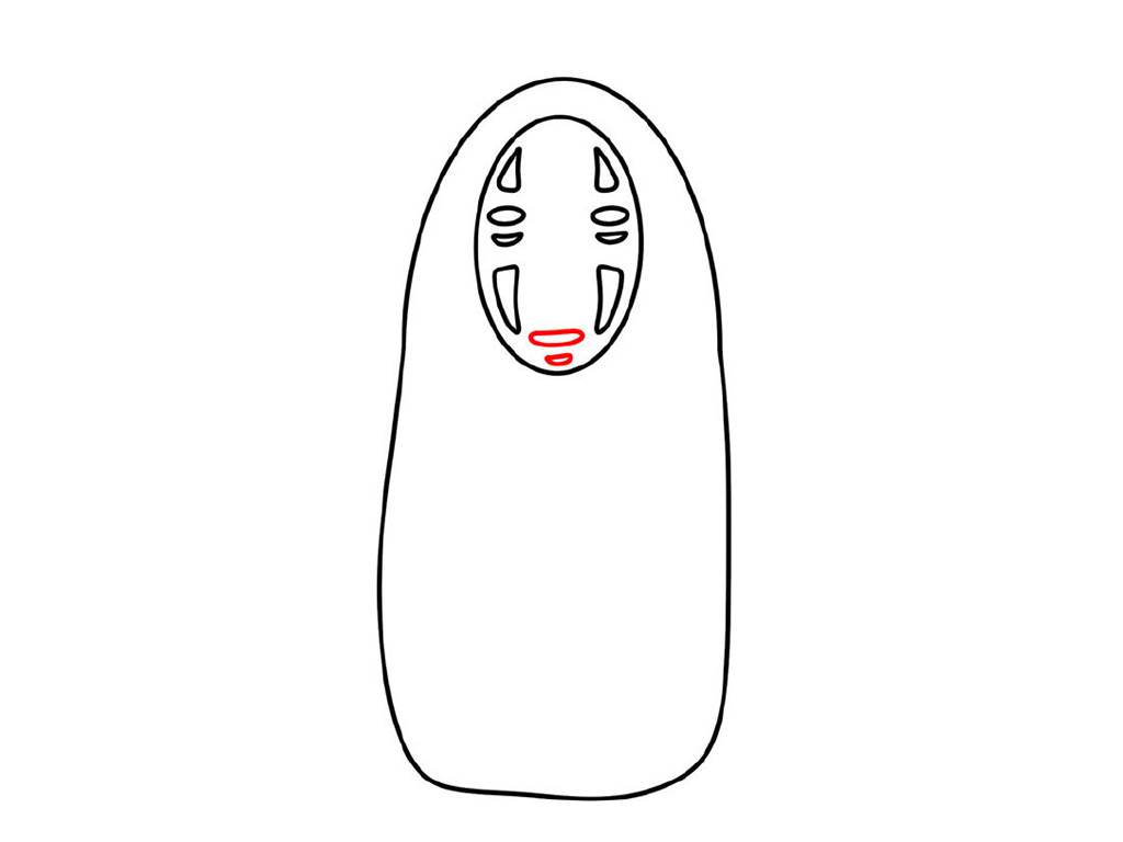 无脸男简笔画画法教程-图7