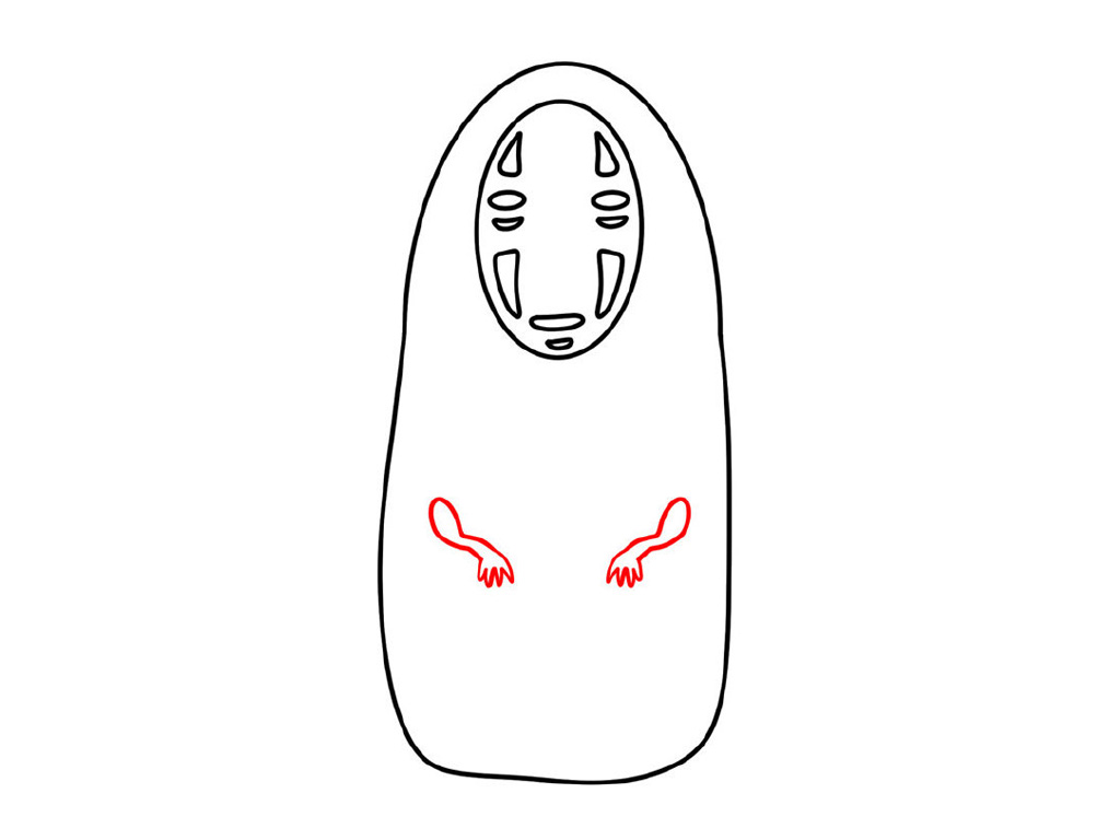 无脸男简笔画画法教程-图8