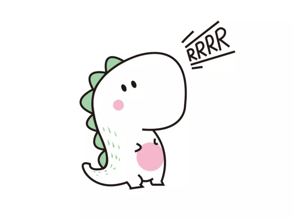 可爱卡通恐龙简笔画教程