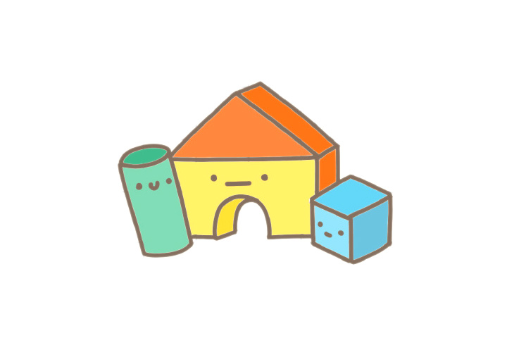 可爱积木简笔画画法教程