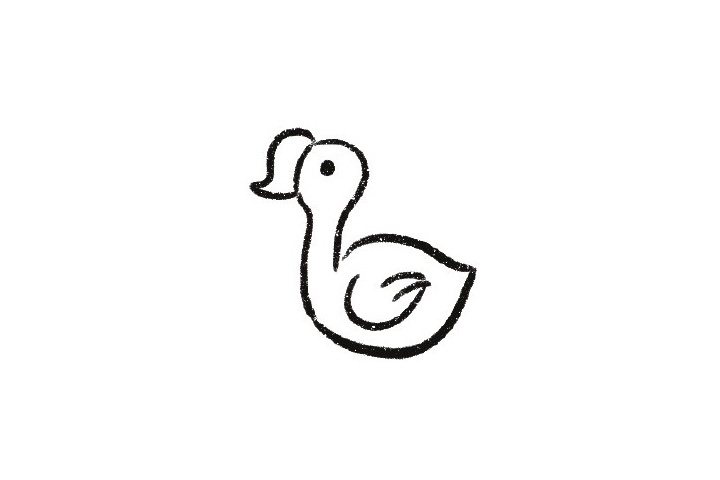 大鹅简笔画分解步骤-图6